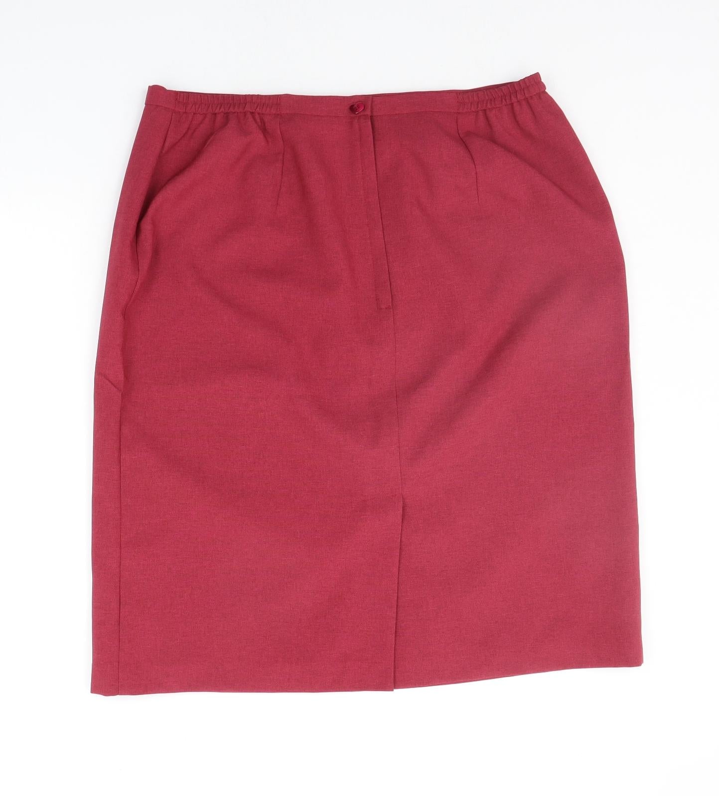 Preworn Womens Purple   A-Line Skirt Size 18