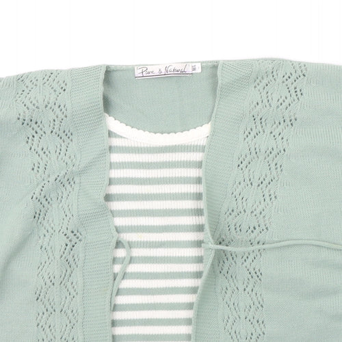 Pure & natural Womens Green   Pullover Jumper Size M