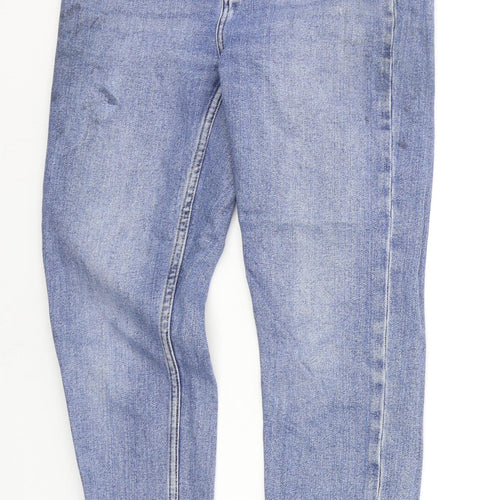 Denim & Co. Womens Blue   Straight Jeans Size 8 L23 in