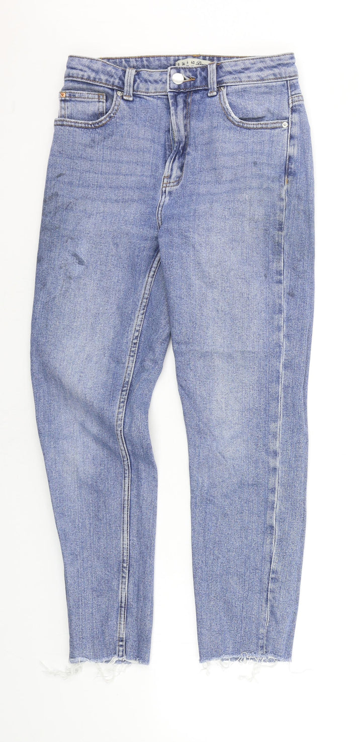 Denim & Co. Womens Blue Straight Jeans Size 8 L23 in