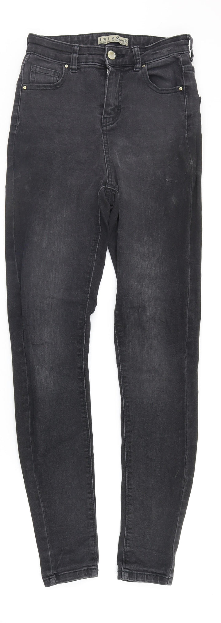 Denim & Co. Womens Grey Straight Jeans Size 8 L27 in