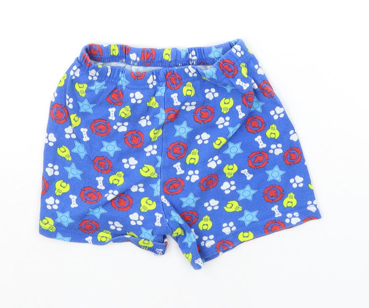 Mini Club Boys Blue Geometric Sleep Shorts Size 3-4 Years