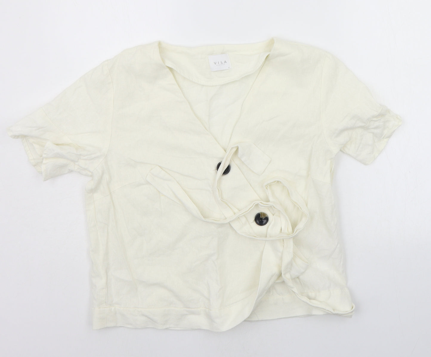 Villa  Womens White   Basic Blouse Size 12