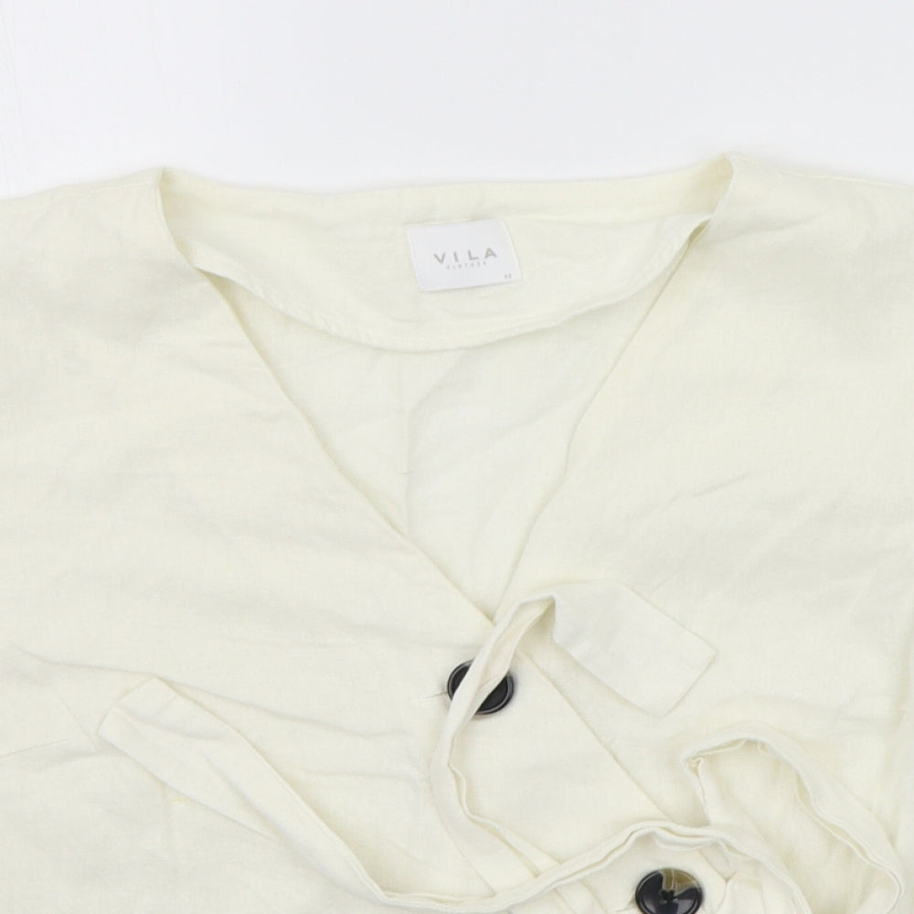 Villa  Womens White   Basic Blouse Size 12