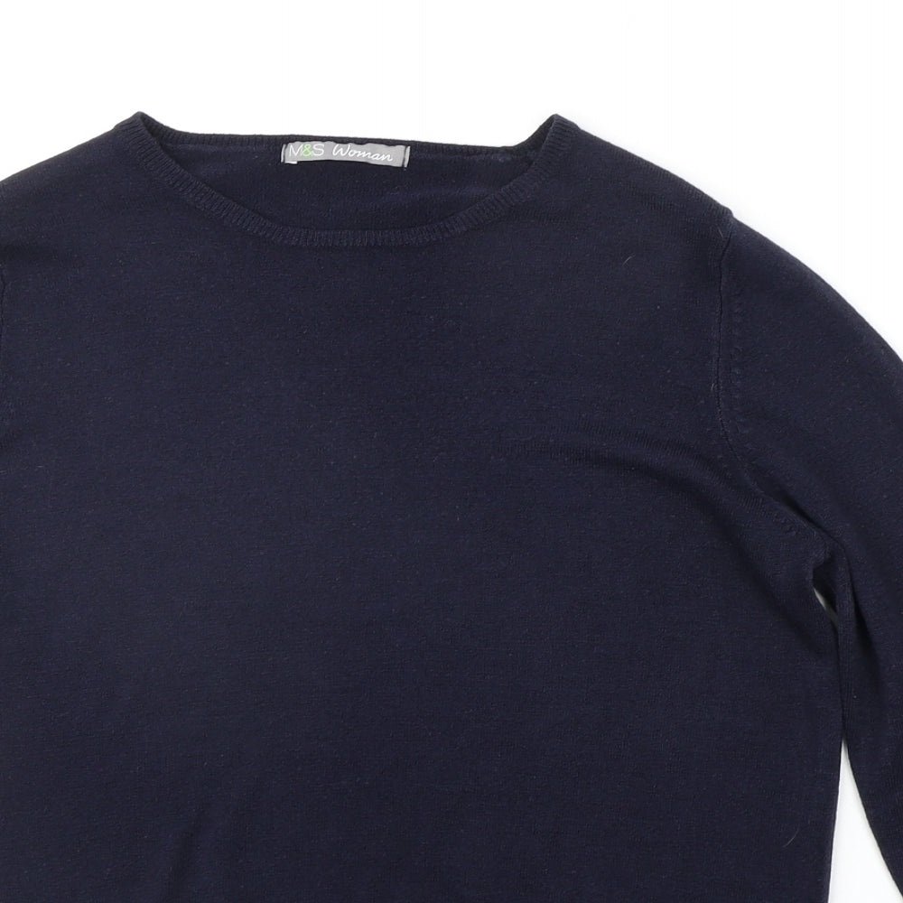 Marks and Spencer Womens Blue   Pullover Jumper Size 12