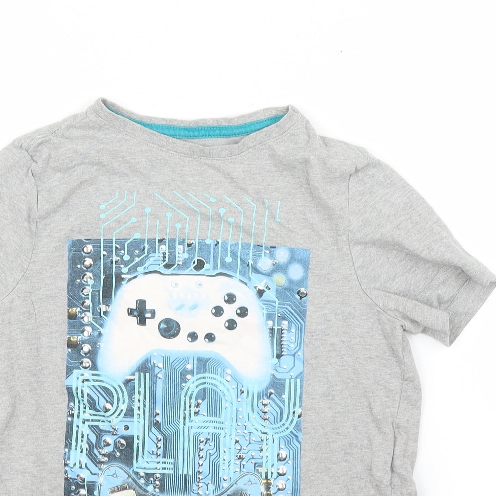 F&F Boys Grey   Basic T-Shirt Size 8 Years