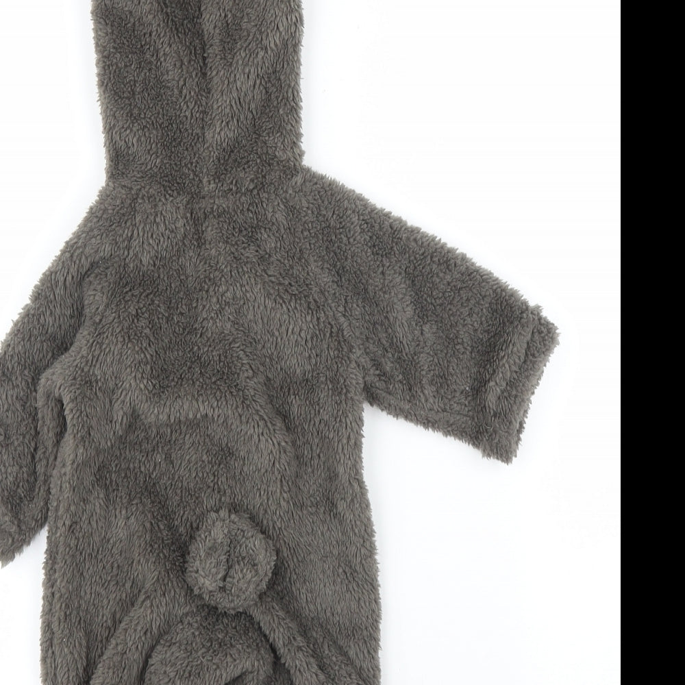 Preworn Baby Grey   Babygrow One-Piece Size 6-9 Months