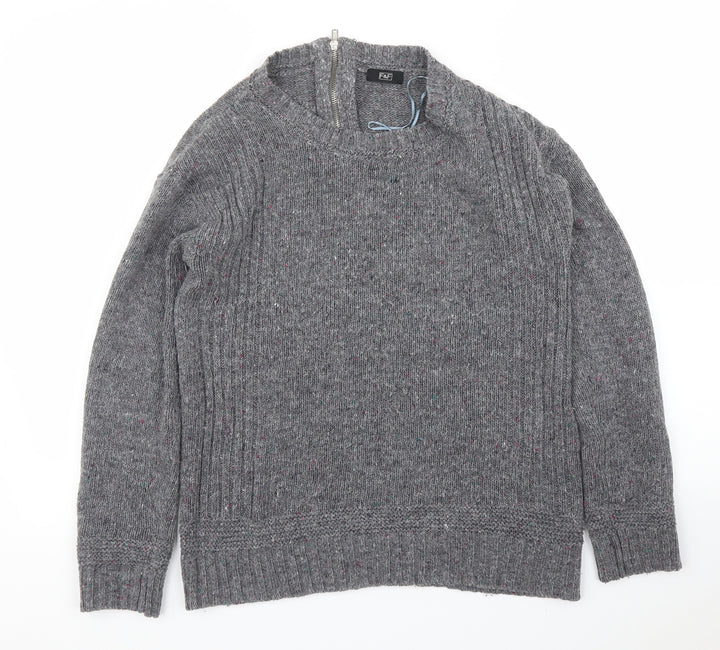 F&F Womens Grey Pullover Jumper Size 10
