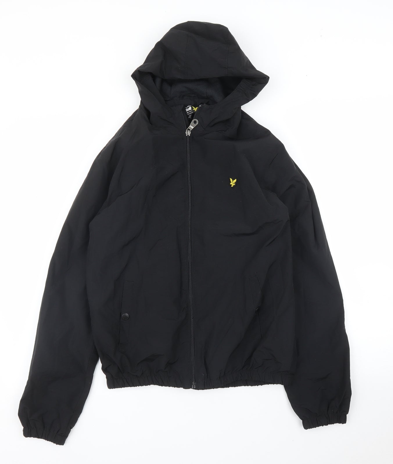 Lyle & Scott Boys Black   Full Zip Hoodie Size 14 Years