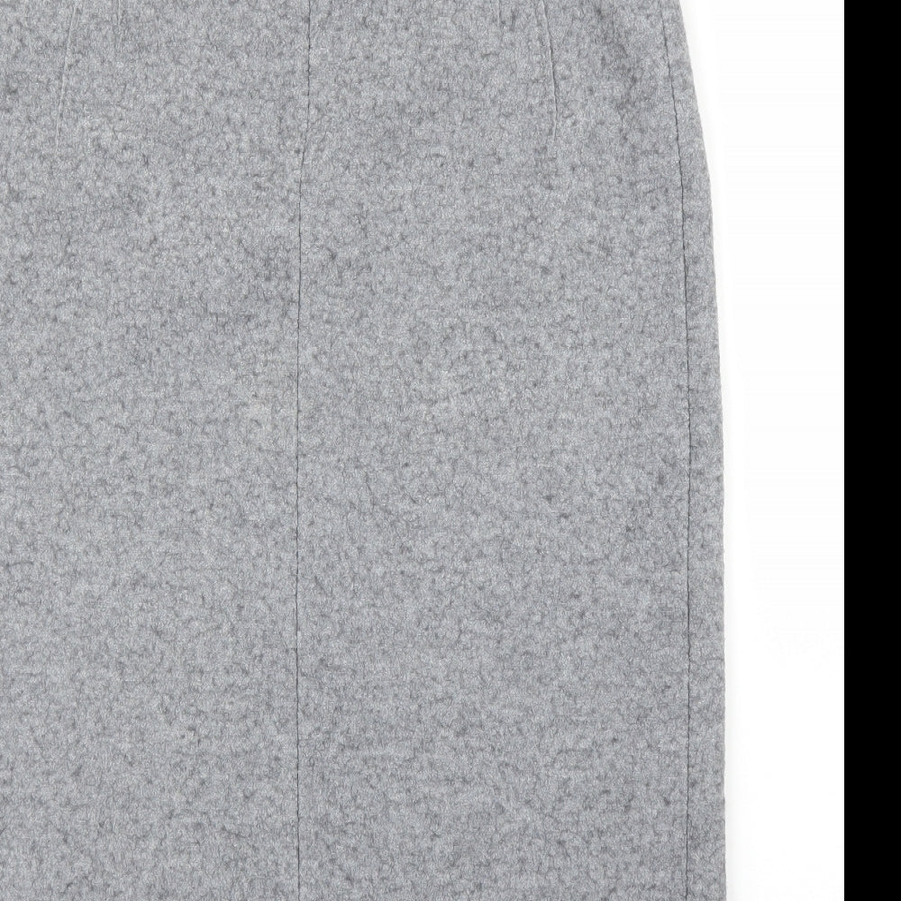 John Lewis Womens Grey   Wrap Skirt Size 14