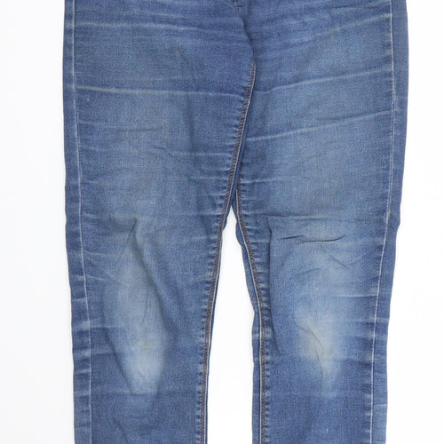 Peacocks Womens Blue  Denim Skinny Jeans Size 8 L27 in