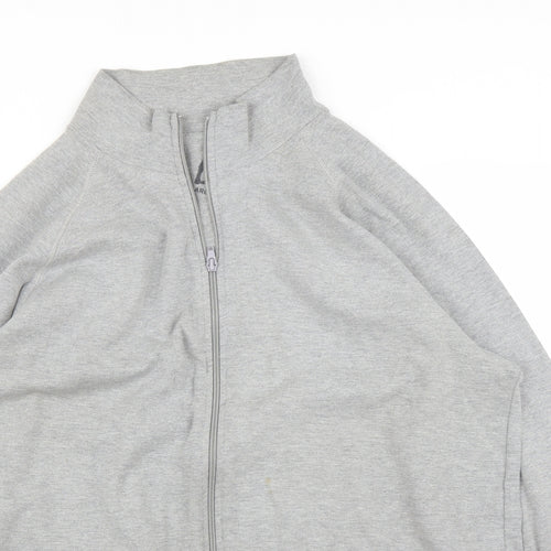 Preworn Mens Grey   Full Zip Jumper Size L