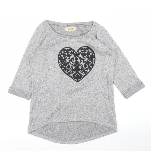 New Look Womens Grey   Basic T-Shirt Size 6