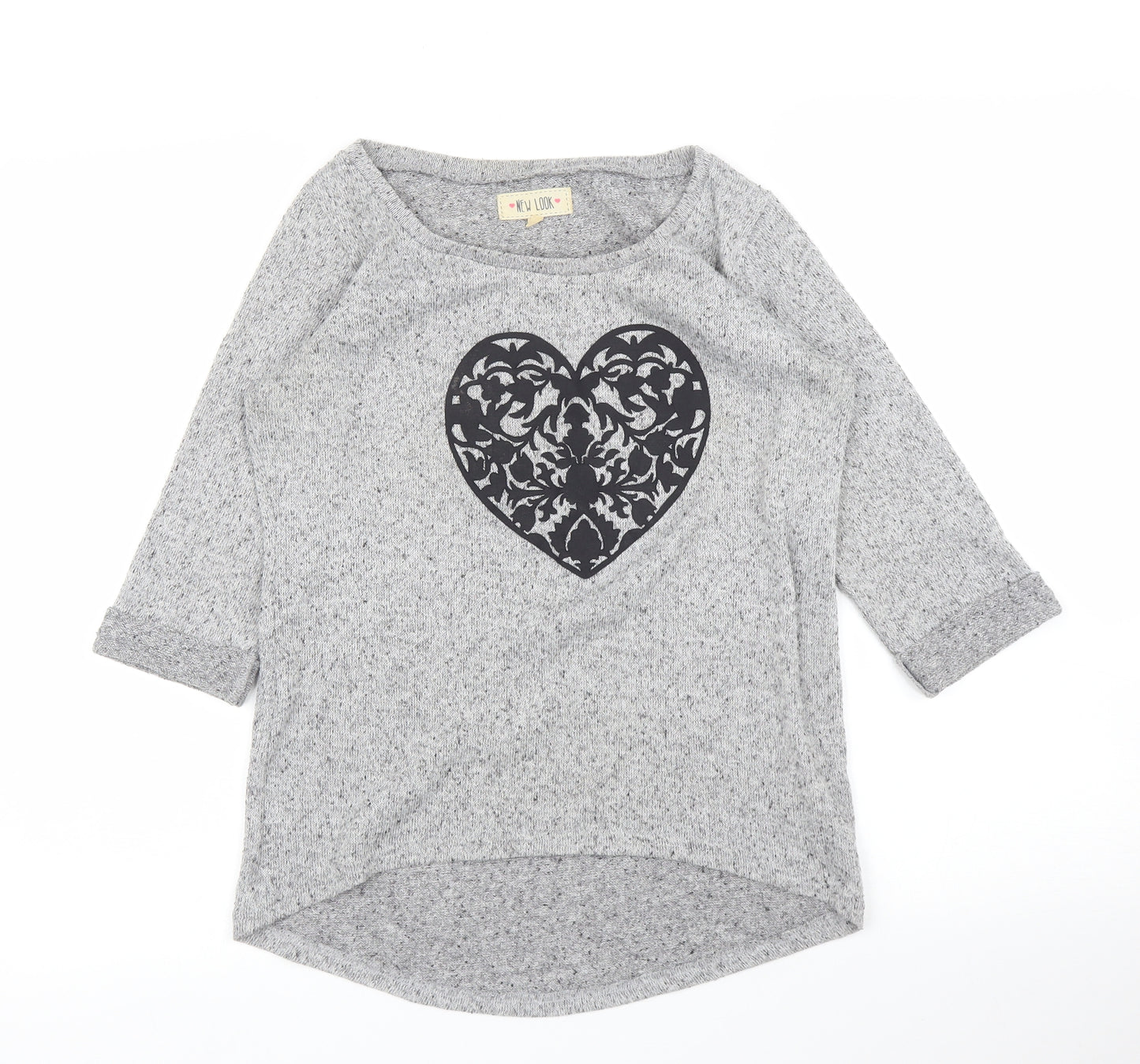 New Look Womens Grey   Basic T-Shirt Size 6