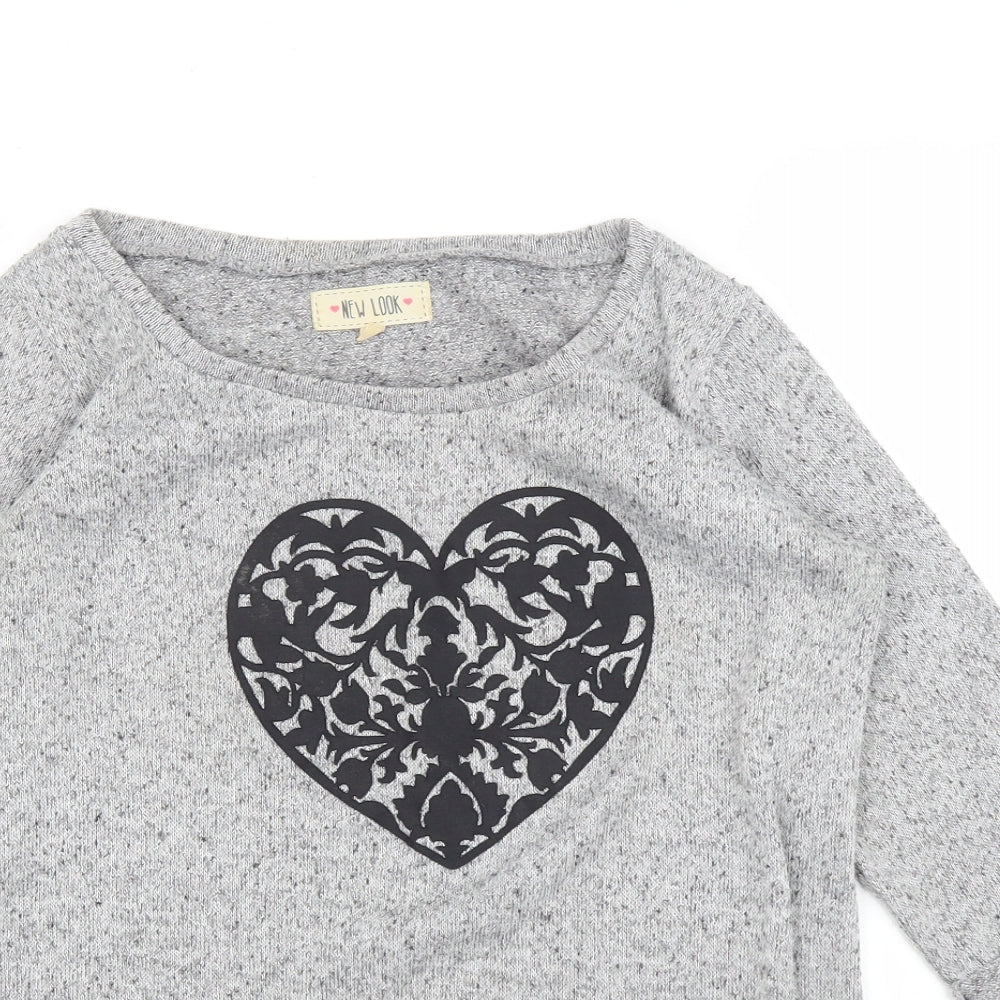 New Look Womens Grey   Basic T-Shirt Size 6