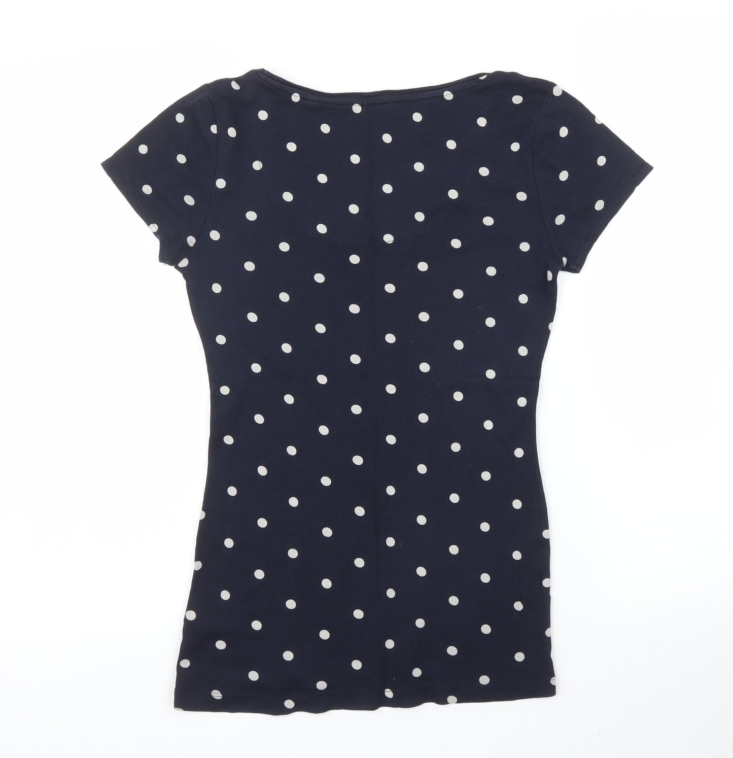 NEXT Womens Blue Polka Dot  Basic T-Shirt Size 8