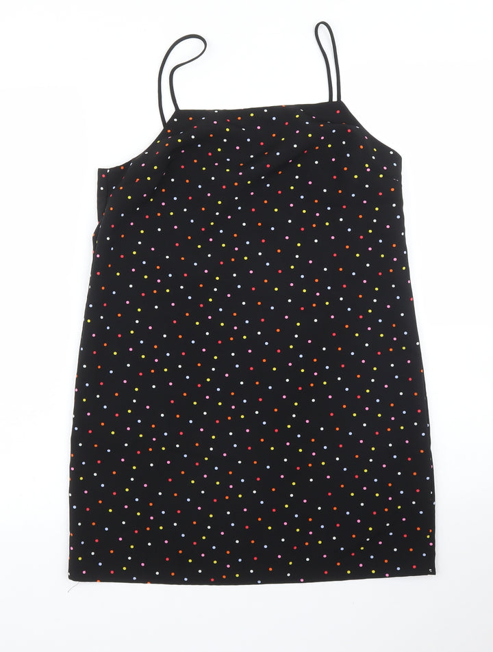 Topshop Womens Black Polka Dot  Camisole Blouse Size 6