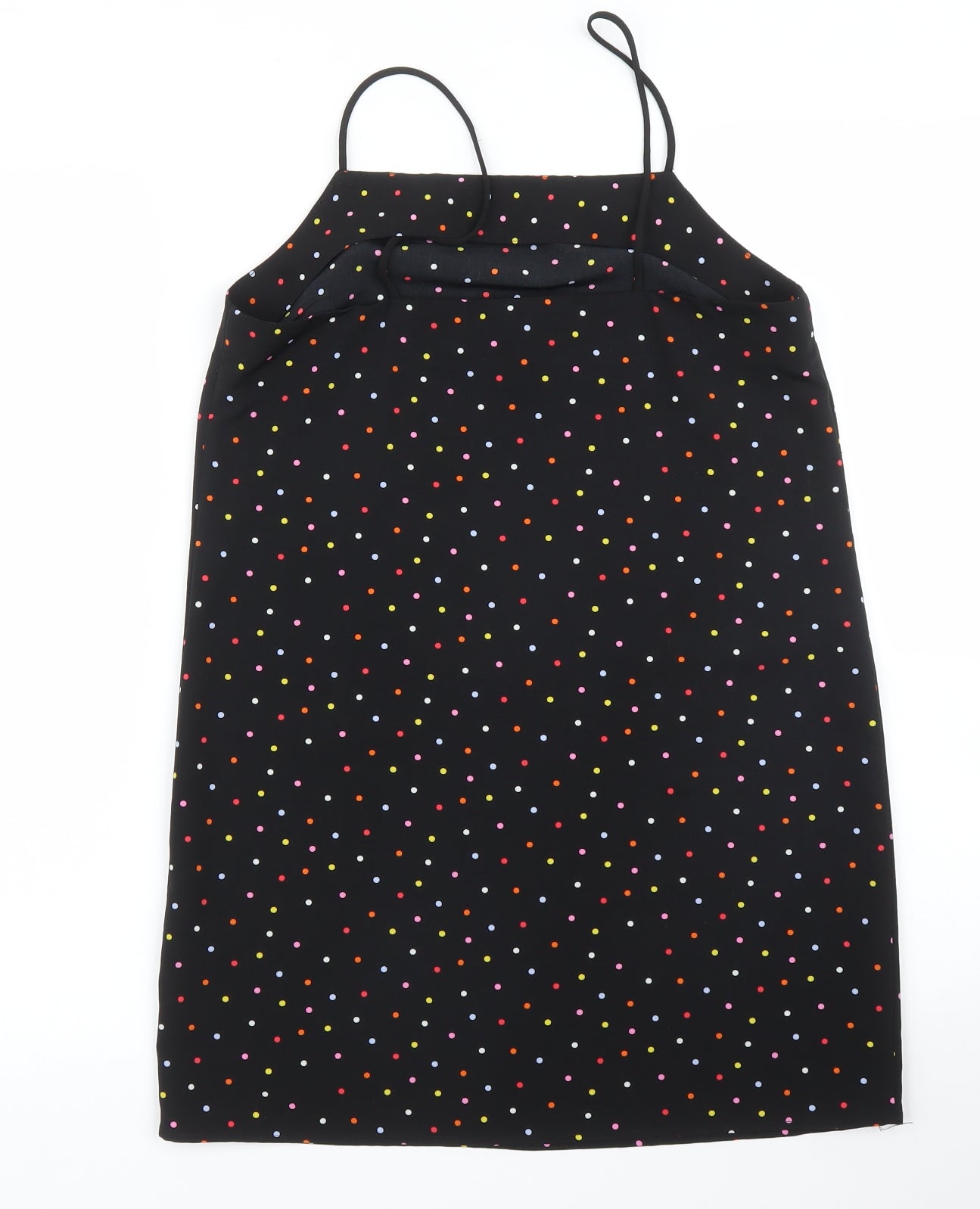 Topshop Womens Black Polka Dot  Camisole Blouse Size 6