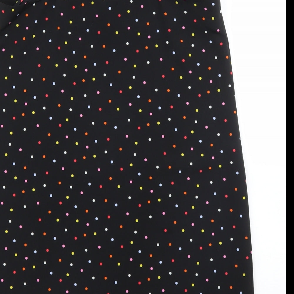 Topshop Womens Black Polka Dot  Camisole Blouse Size 6