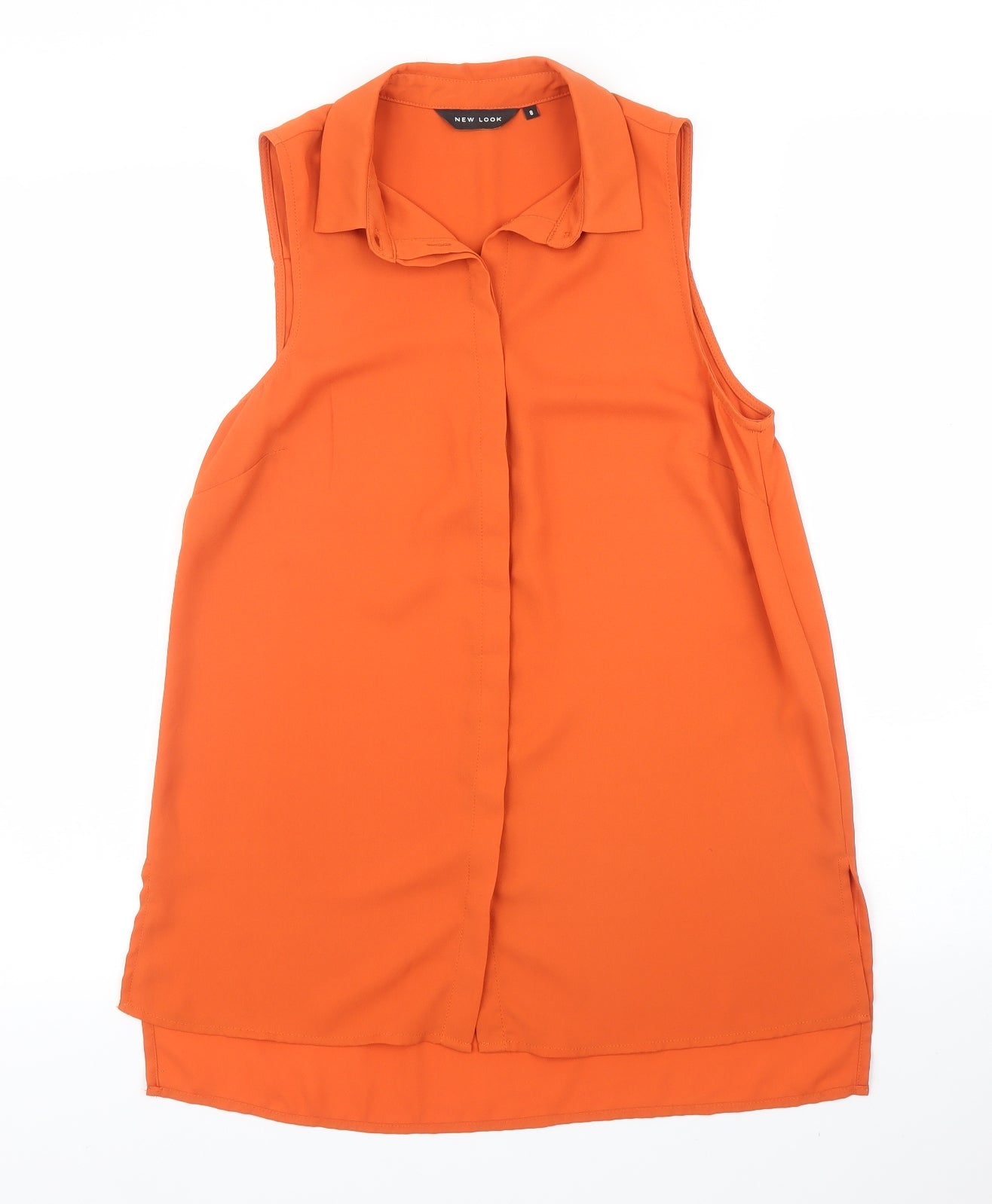 New Look Womens Orange   Basic Blouse Size 8