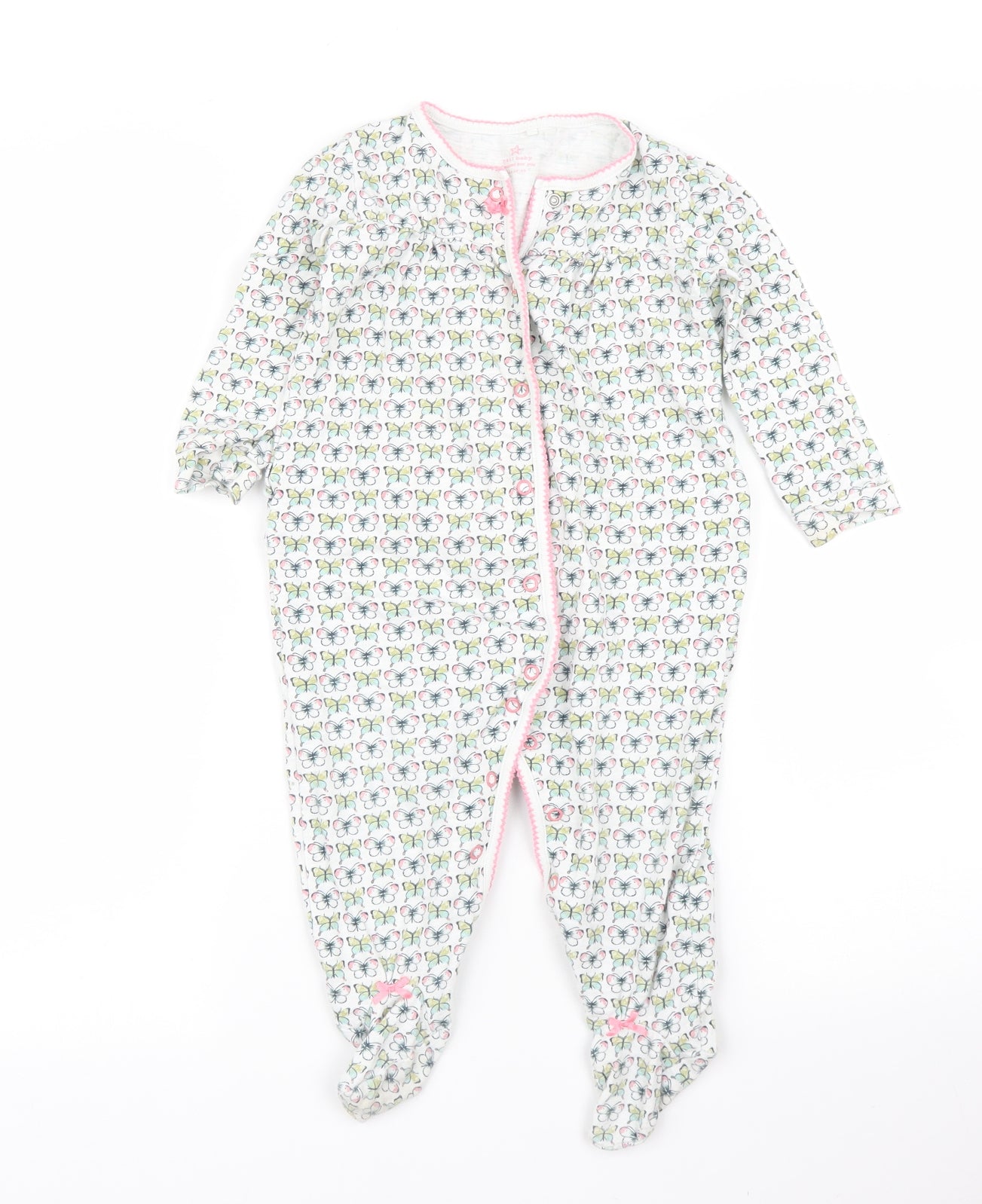 NEXT Girls White   Babygrow One-Piece Size 12-18 Months
