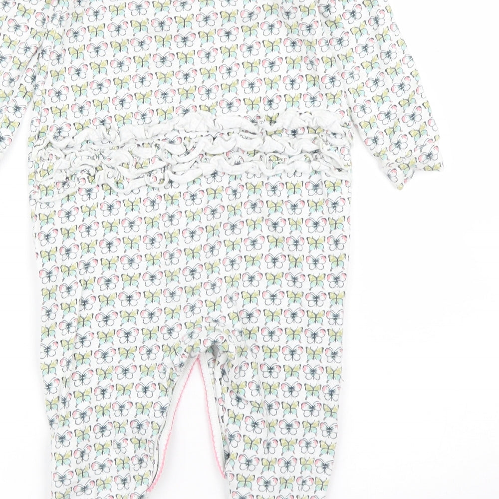 NEXT Girls White   Babygrow One-Piece Size 12-18 Months