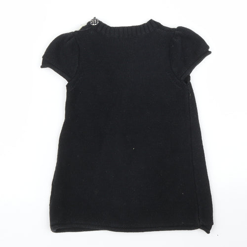 NEXT Girls Black   Jumper Dress  Size 2 Years