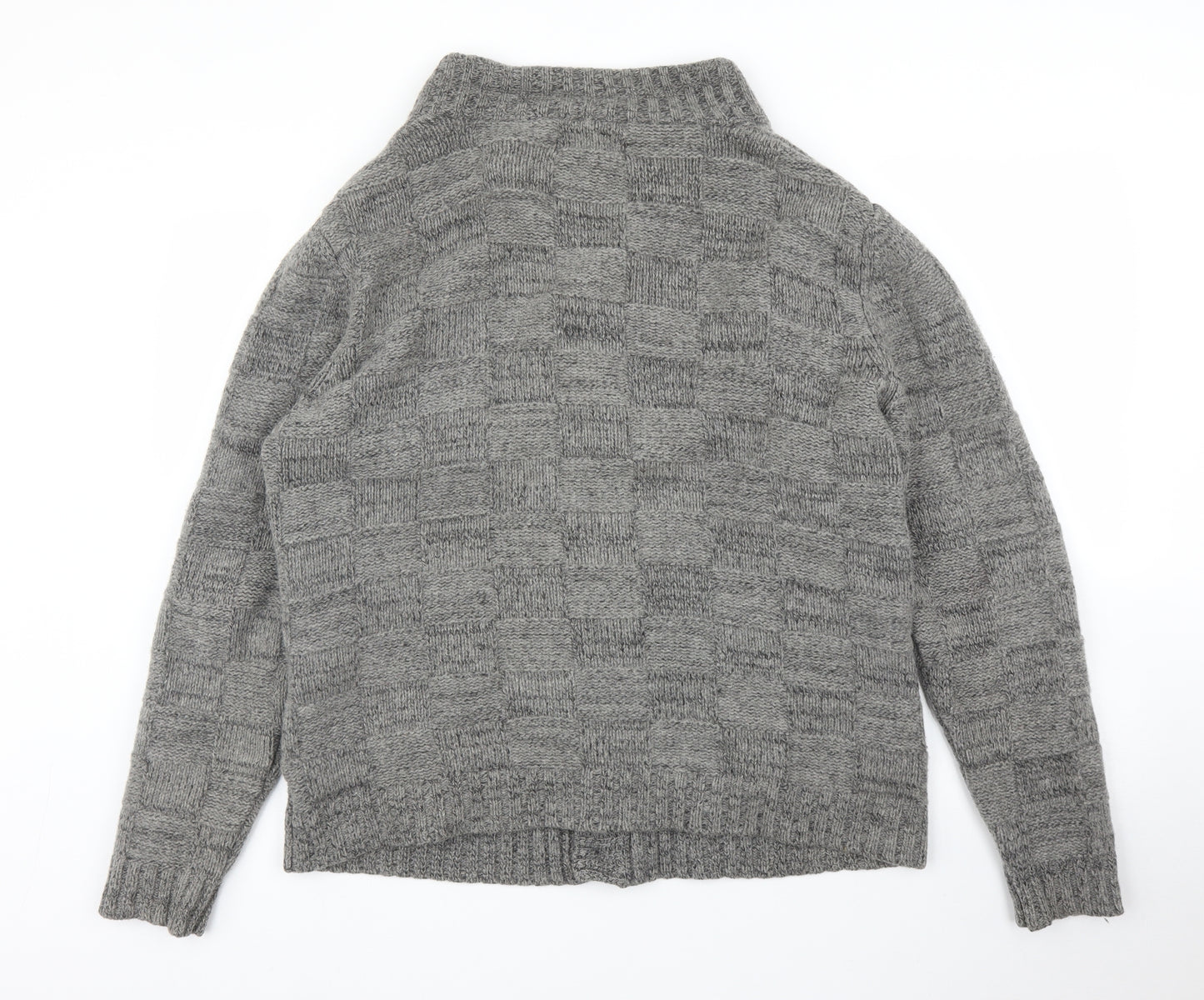 Wood Wood Mens Grey   Cardigan Jumper Size L