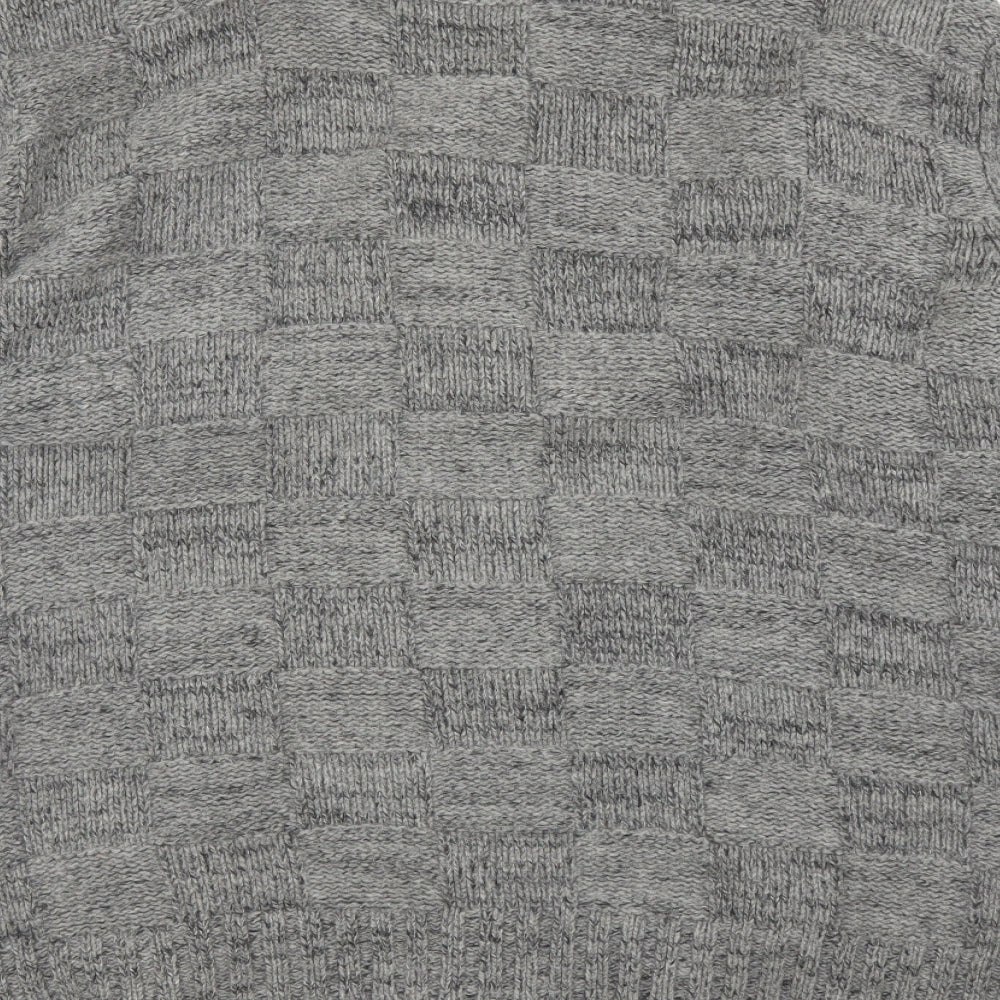 Wood Wood Mens Grey   Cardigan Jumper Size L