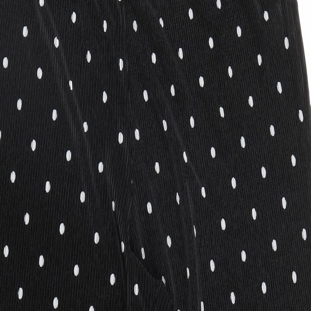 Primark Womens Black Polka Dot  Capri Trousers Size 16 L23 in