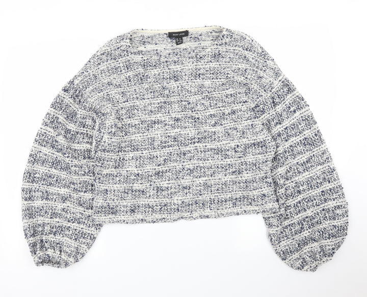 New Look Womens Blue   Pullover Jumper Size M