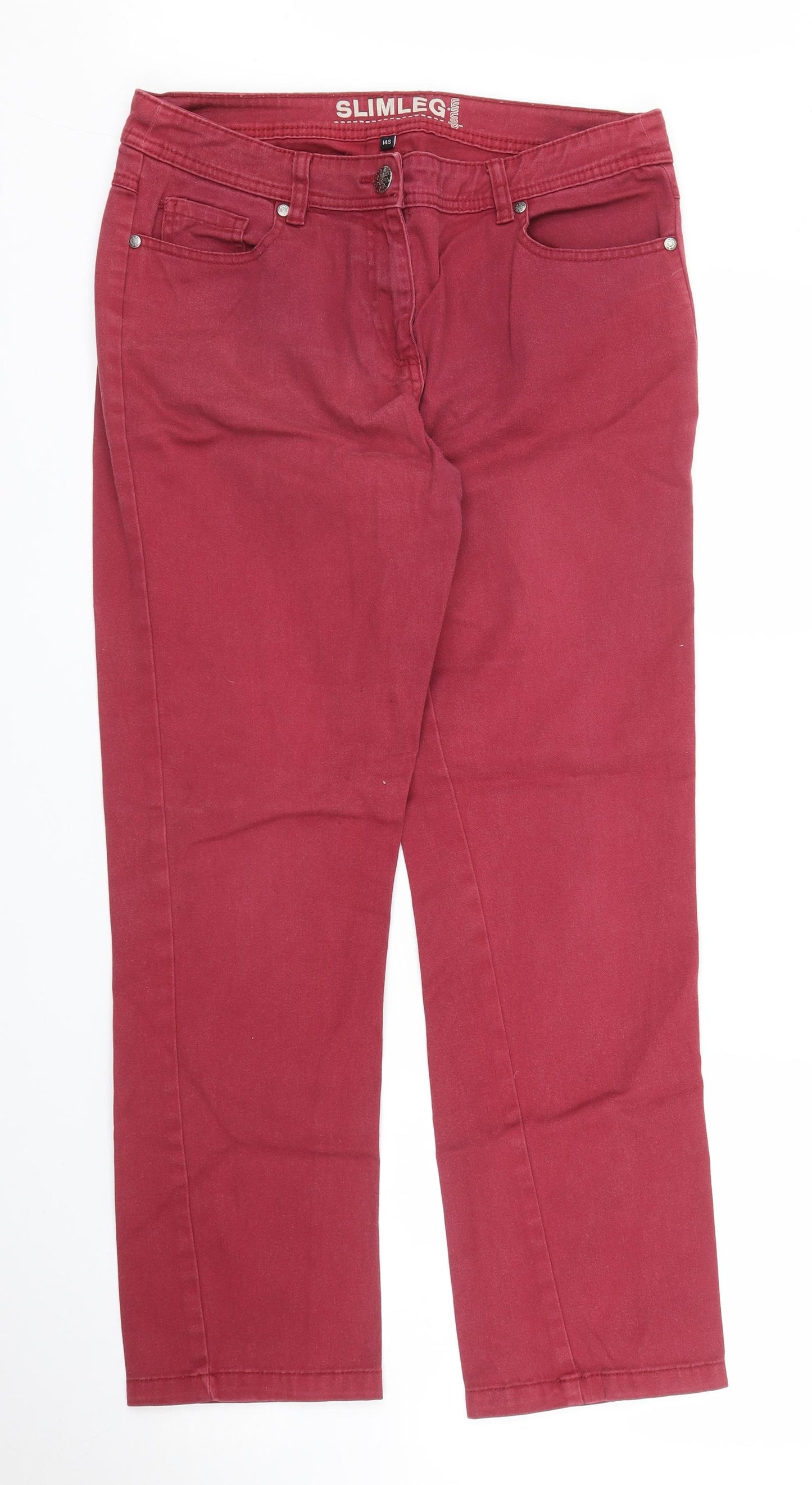 Debenhams Womens Purple   Chino Trousers Size 10 L27 in