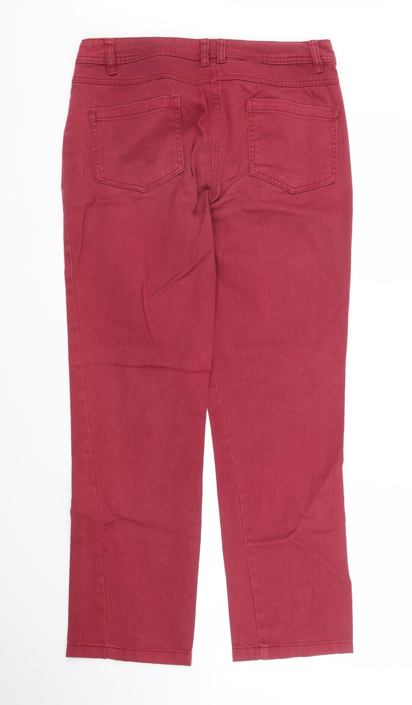 Debenhams Womens Purple   Chino Trousers Size 10 L27 in