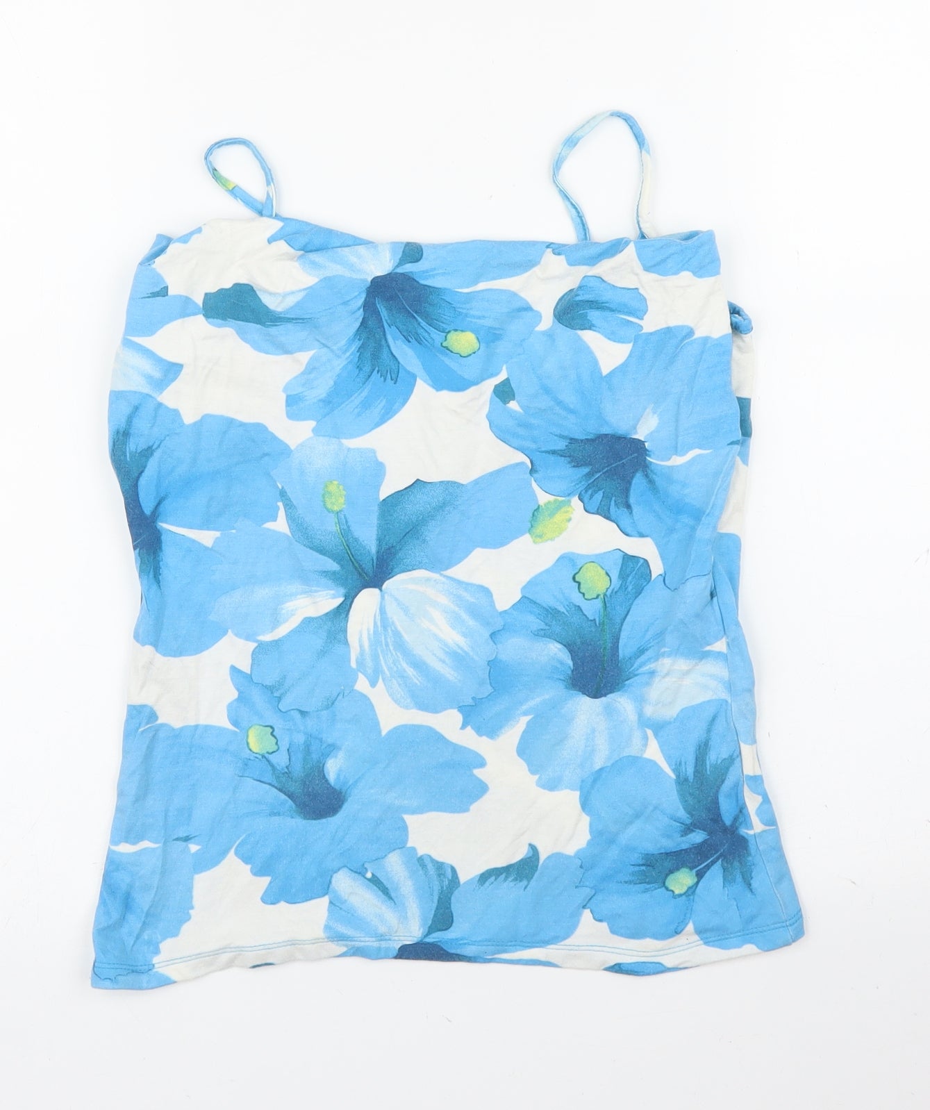 Zara Womens Blue Floral  Camisole Blouse Size M