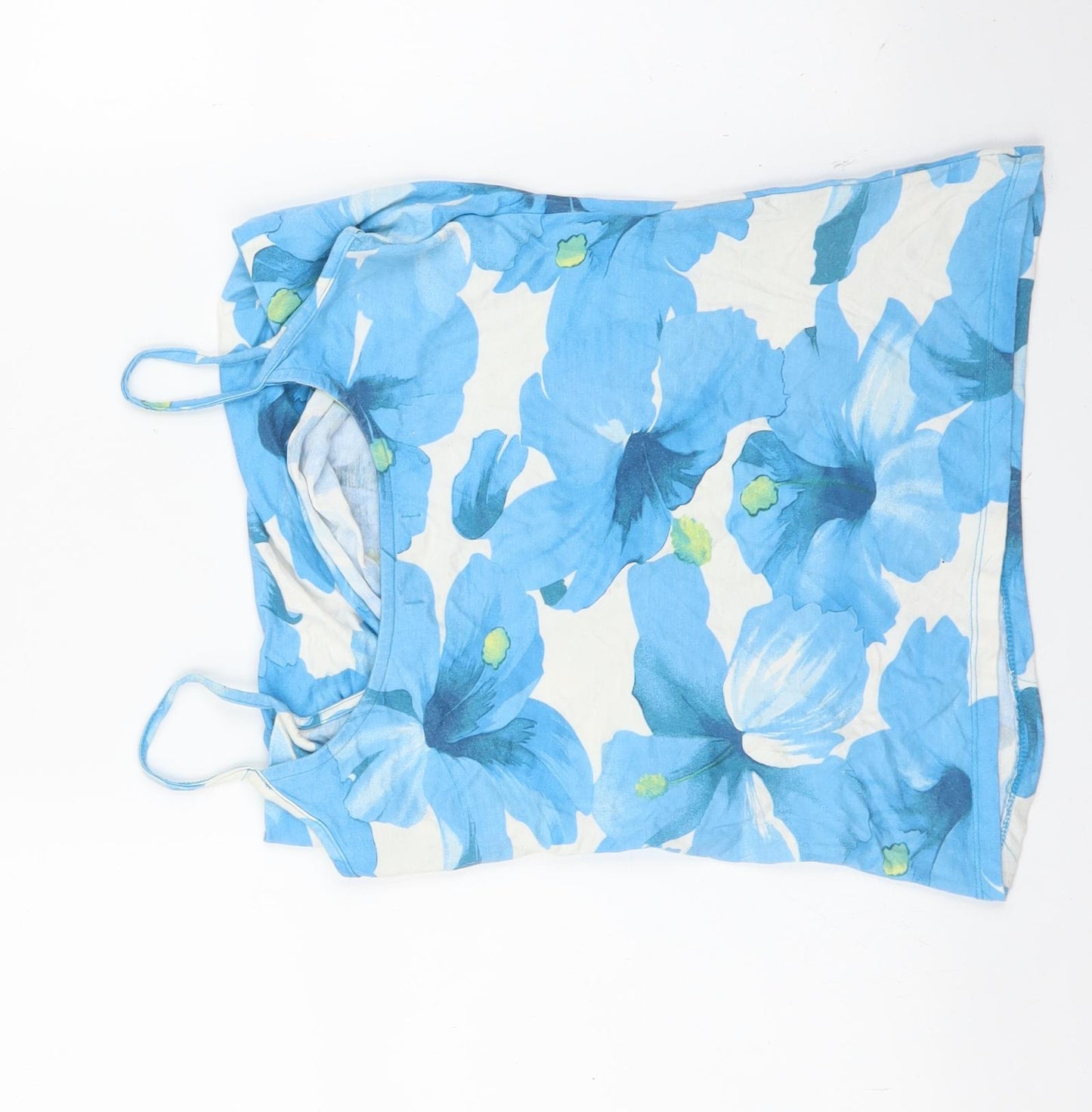 Zara Womens Blue Floral  Camisole Blouse Size M