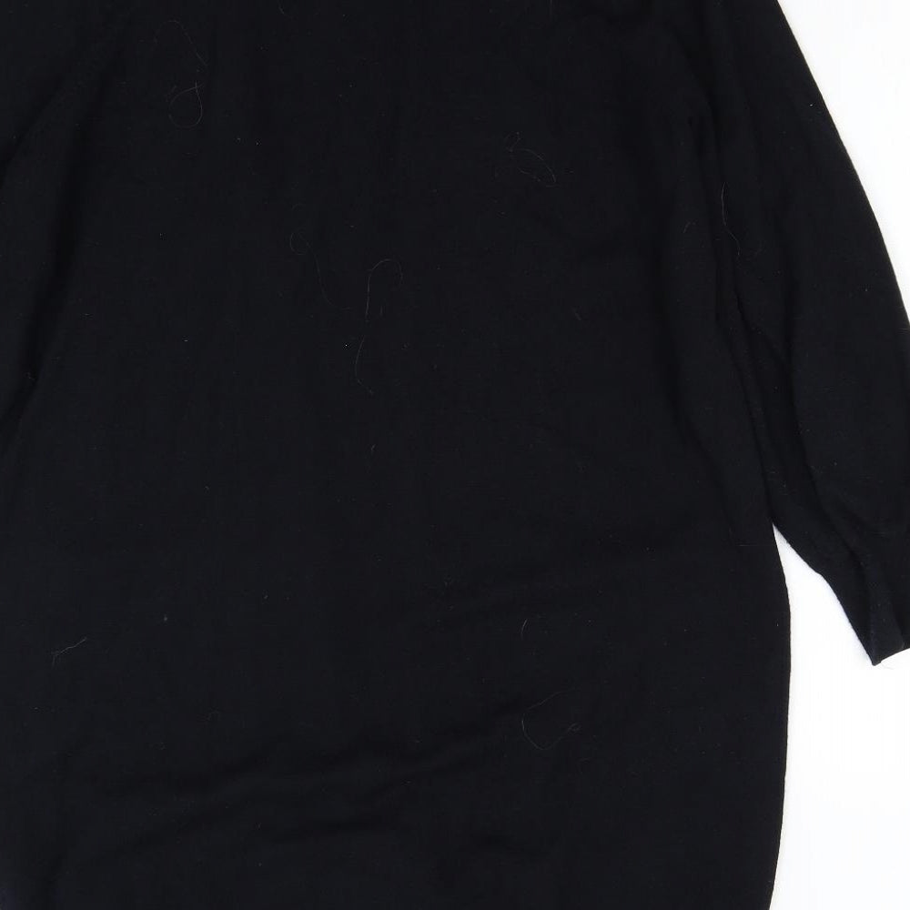 TU Womens Black  Knit Cardigan Jumper Size 18