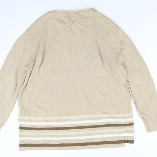 Principles Womens Beige  Knit Pullover Jumper Size 14