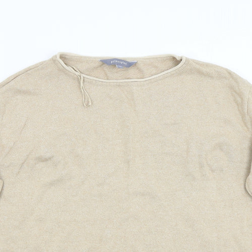 Principles Womens Beige  Knit Pullover Jumper Size 14