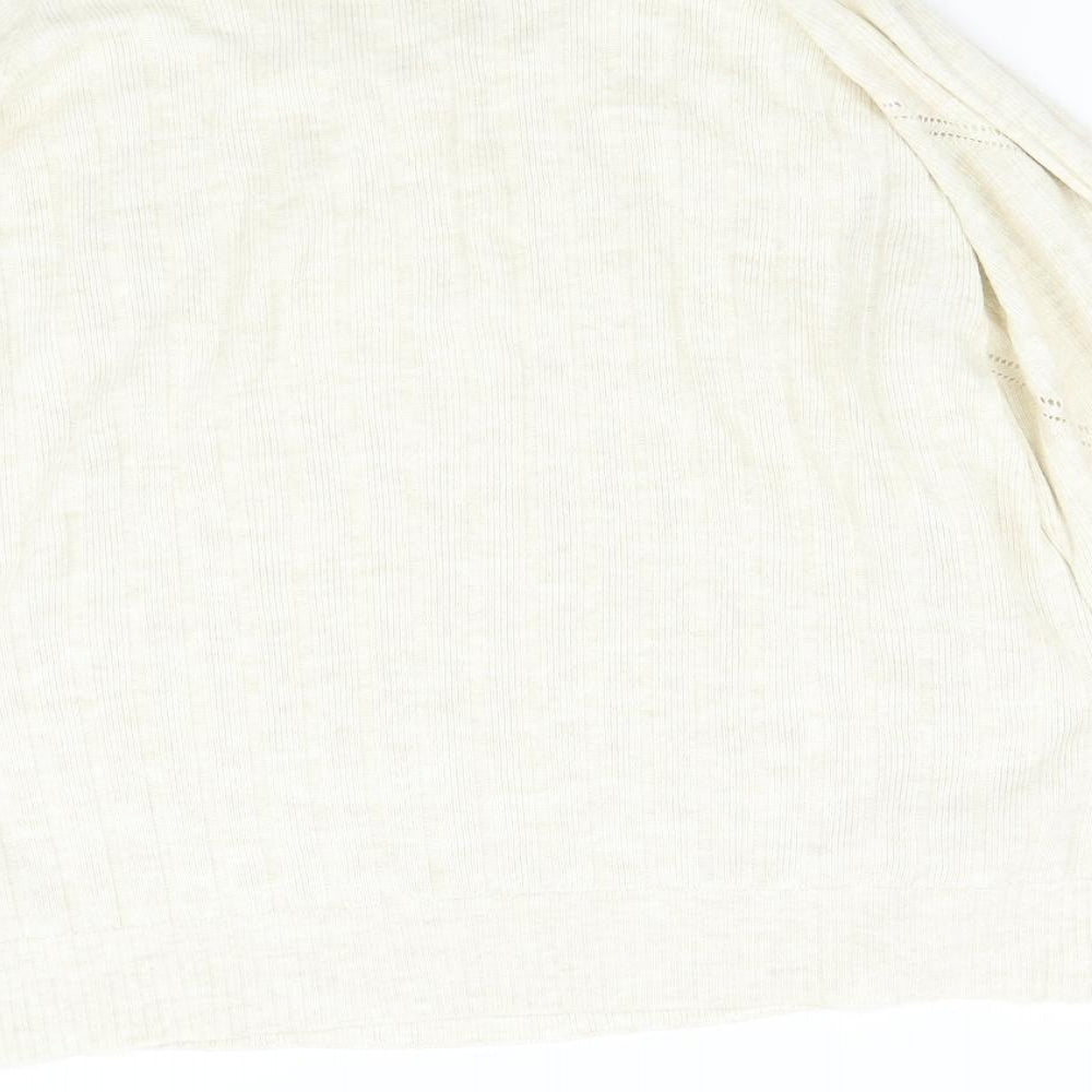 Only Womens Beige  Knit Pullover Jumper Size M