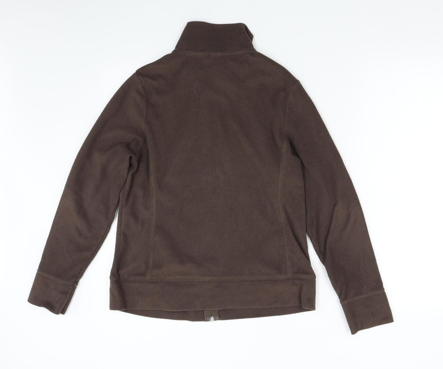 Preworn Womens Brown  Fleece Jacket  Size 12