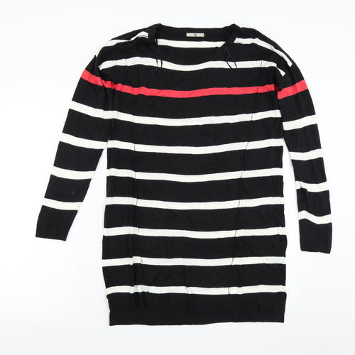 TU Womens Multicoloured Striped Knit Jumper Dress  Size 10