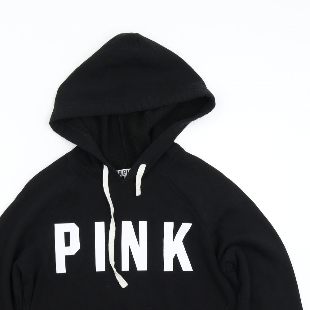 Pink by Victoria's Secret Womens Black   Pullover Hoodie Size XS