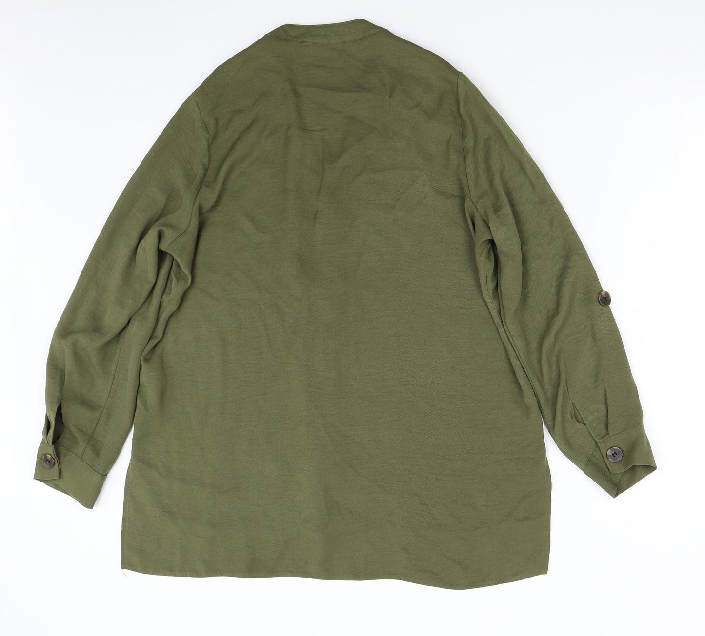 Matalan Womens Green   Basic Button-Up Size 12