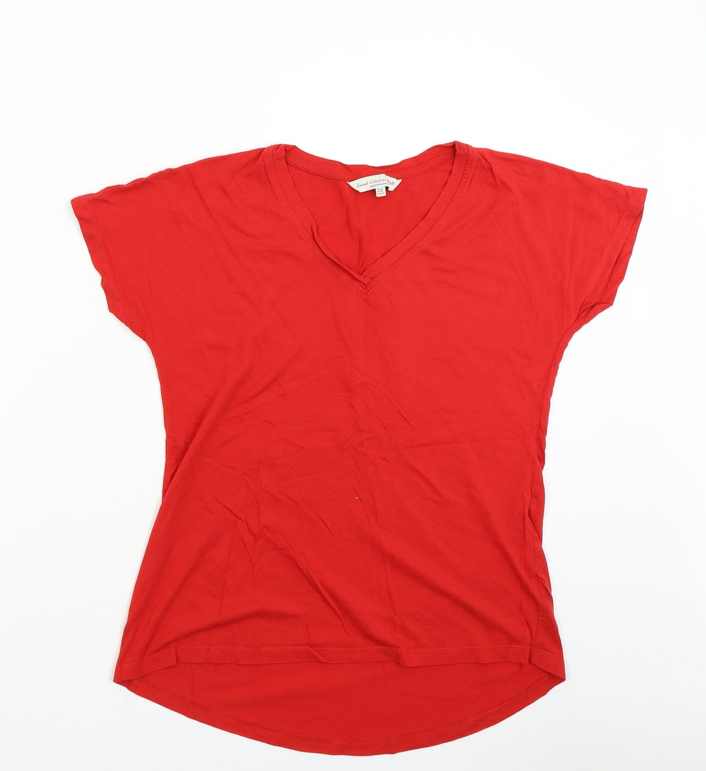 F&F Womens Red   Basic T-Shirt Size 14