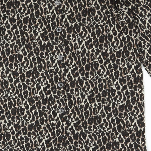 NEXT Womens Brown Animal Print  Pullover Jumper Size 12
