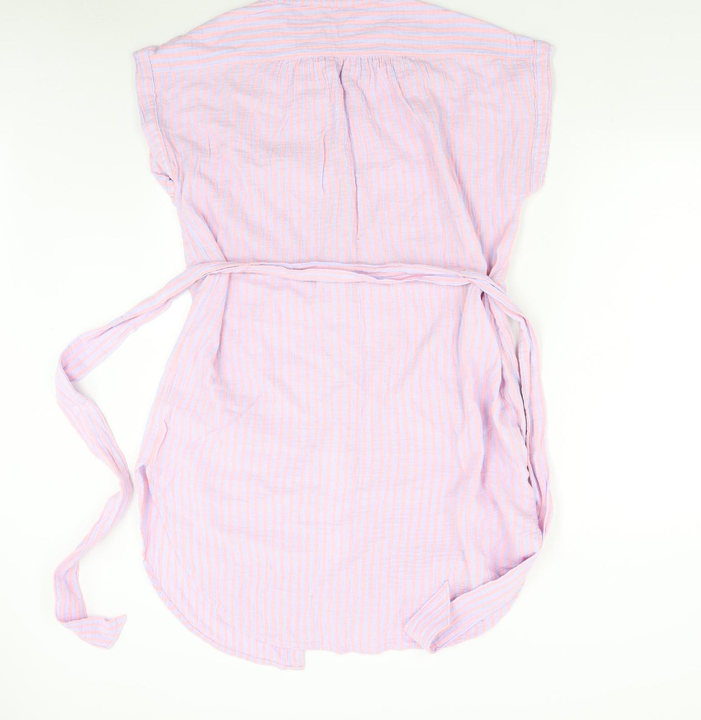 Gap Womens Pink Striped  Shirt Dress  Size M