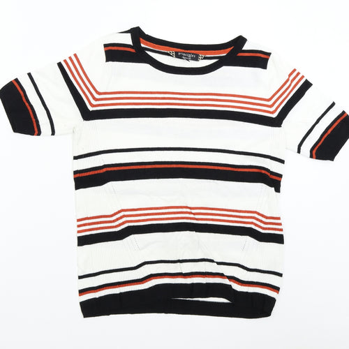 Debenhams Womens Multicoloured Striped Knit Pullover Jumper Size 14