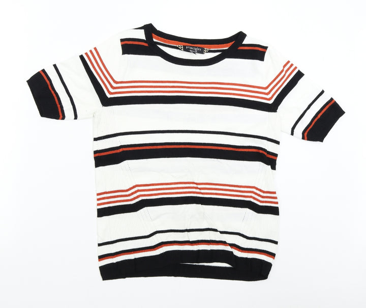 Debenhams Womens Multicoloured Striped Knit Pullover Jumper Size 14