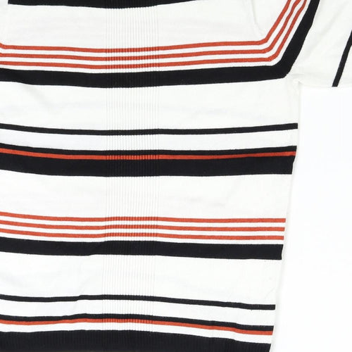 Debenhams Womens Multicoloured Striped Knit Pullover Jumper Size 14