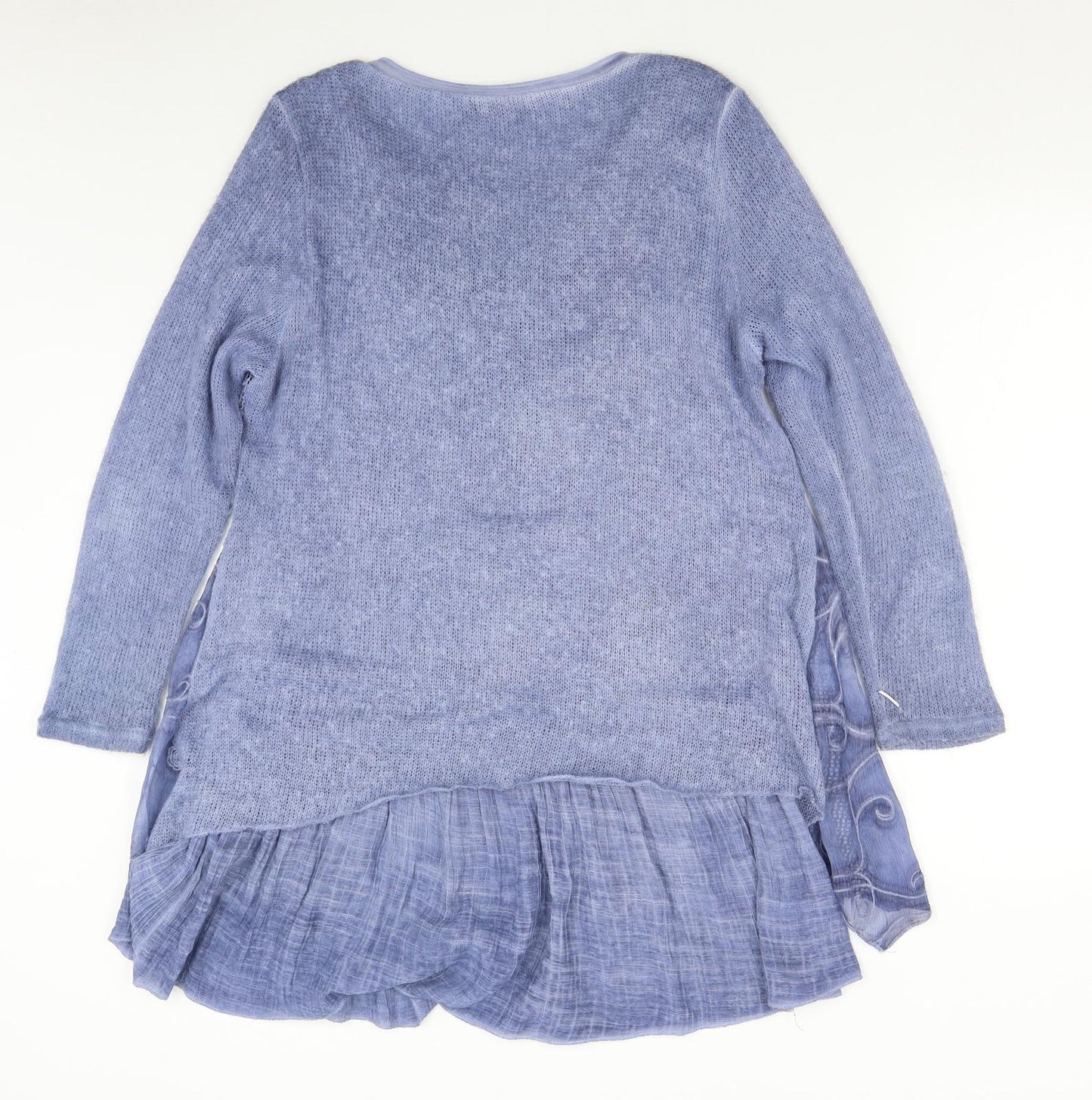 Klass Womens Blue  Knit Jumper Dress  Size L
